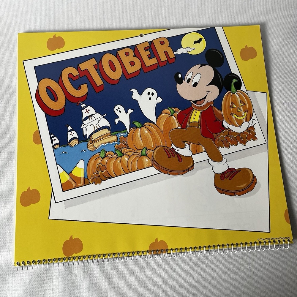 Vintage‎ Walt Disney Mickey Mouse 1991 Calendar - New - Picture 4 of 10
